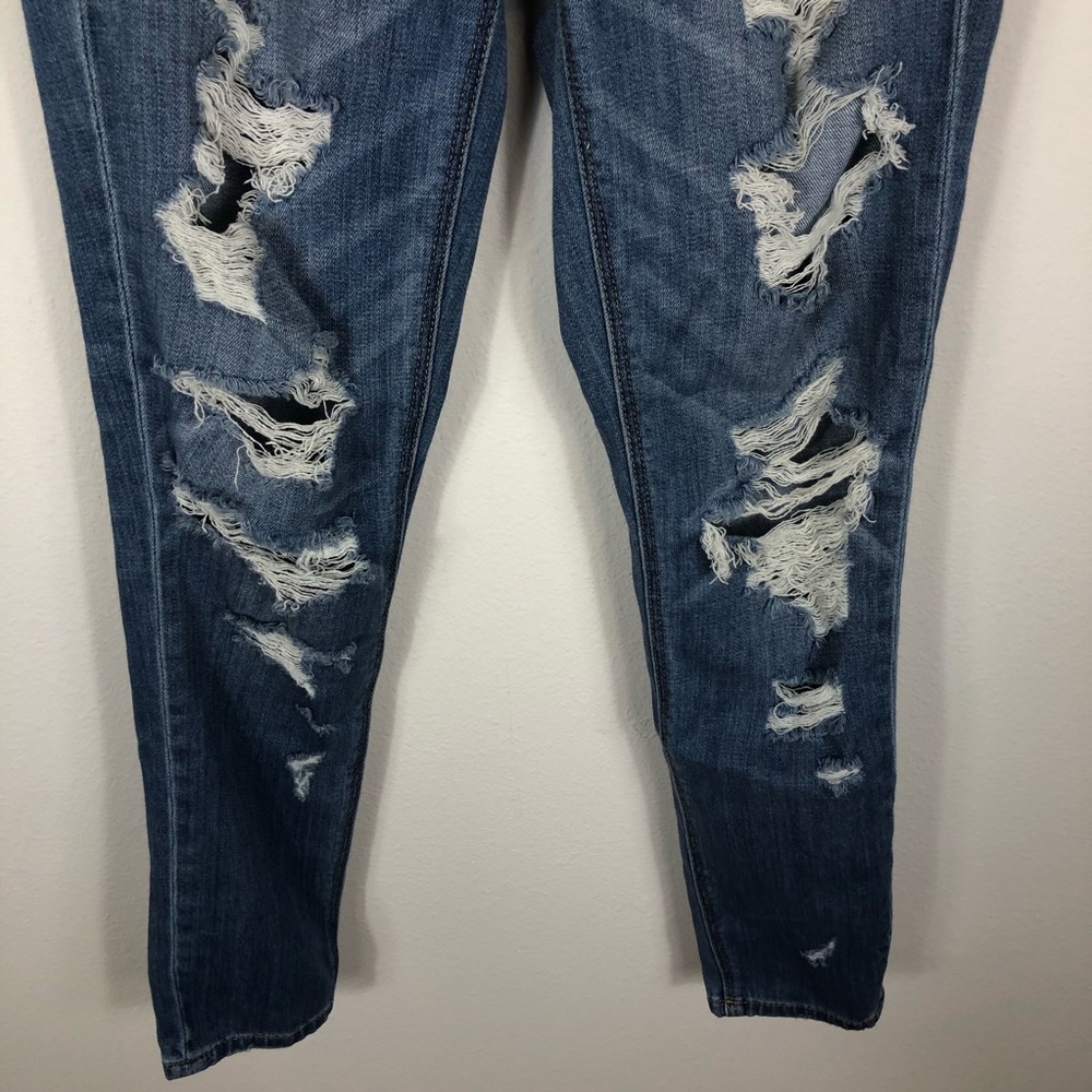 AMERICAN EAGLE Tomgirl distressed skinny jeans G6 - Picture 3 of 9